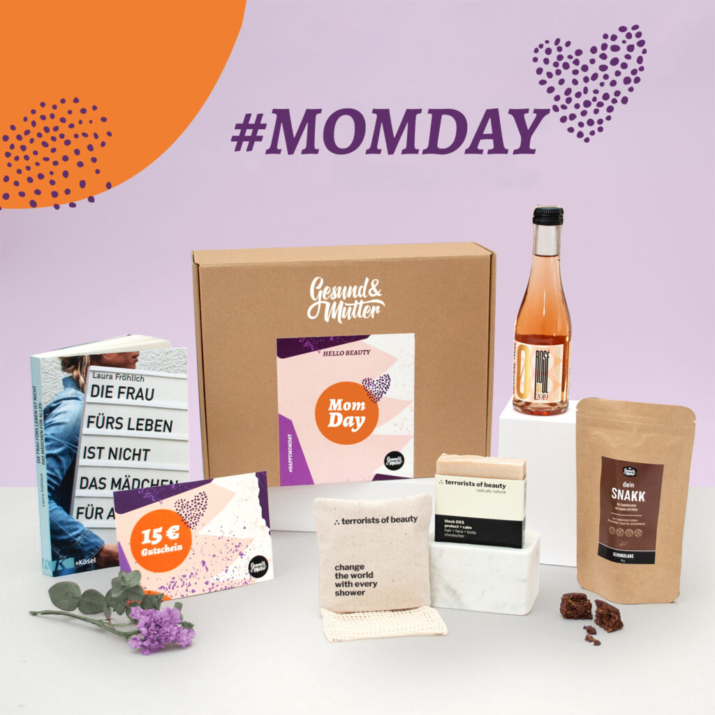 Tipp für Geschenke zur Geburt für die Mutter: die Mom Day-Box 